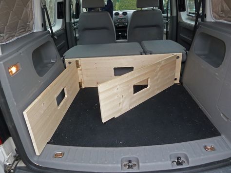 Caddy Camper Conversion, Organisation En Camping, Vw Caddy Camper, Caddy Camping, Caddy Camper, Vw Caddy Maxi, Kangoo Camper, Suv Camper, Camper Beds