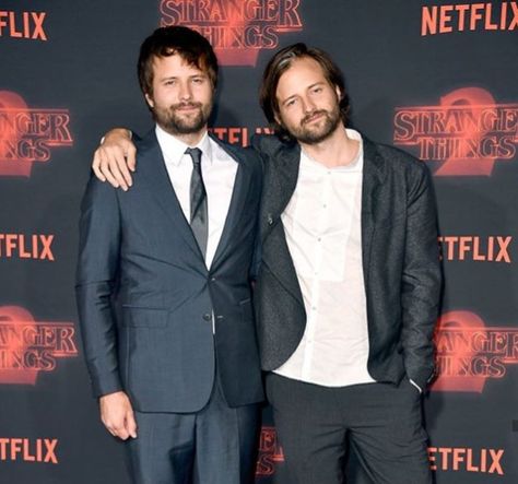 The Duffer Brothers at the season 2 premiere. Tv Shows, Durham, The Duffer Brothers, Stranger Things Pins, Duffer Brothers, Stranger Things, Vision Board, It Cast, Tv