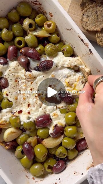 Jess Bippen, MS, RD on Instagram: "BAKED GOAT CHEESE AND OLIVE DIP // if you need a last minute holiday appetizer or something delicious to ring in the New Year, this is a must-make! It takes about 5 minutes to prep and from there, it’s hand-off so you can spend more time celebrating and less time in the kitchen.

The key for making this dish incredibly delicious with simple ingredients: @weareheraclea Olive Oil. #sponsored

It’s premium Turkish olive oil that’s one of the cleanest, most sustainable oils on the market. Unlike most olive oils, Heraclea never uses agro-chemicals (like synthetic fertilizers or pesticides), and is never artificial, overprocessed, or fraudulent. Once you’ve had Heraclea and tasted the difference, nothing else compares.

This recipe calls for the Mature Harvest Cheese Olives Appetizer, Olive Dip Recipe, Honey Goat Cheese, Olive Appetizer, Olive Dip, Toasted Baguette, Olive Brine, Baked Goat Cheese, Holiday Appetizer