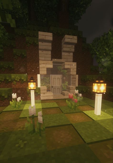 Cat Shaped House Minecraft, Cute Animal House Minecraft, Minecraft Bunny Cage Ideas, Minecraft Animal Cage Ideas, Minecraft Bunny Pen Ideas, Rabbit Minecraft Build, Minecraft Map Wall Ideas, Minecraft Small Cat House, Bunny Farm Minecraft