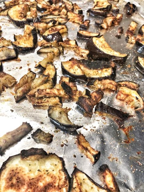 Fit Foodie Joy, 2b Mindset, Roasted Eggplant, Roast Eggplant, Fit Foodie, Lifestyle Change, Italian Seasoning, Onion Powder, Baking Sheet