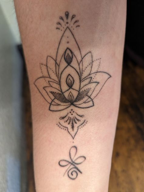 Lotus, motherhood tattoo, inner strength, unconditional love Symbolic Mother Tattoos, Celtic Strength Tattoo For Women, Celtic Lotus Tattoo, Mother Daughter Lotus Tattoo, Tattoo For Motherhood, Celtic Mother Tattoos 2 Children, Celtic Motherhood Knot Tattoo Lotus Flower, Motherhood Lotus Tattoo, Motherhood Symbol Tattoos