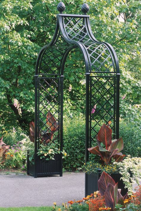 Iron Gazebo, Beautiful Gates, Creative Gardens, Metal Arbor, Garden Archway, Garden Arch Trellis, Garden Gate Design, Rose Arbor, Arbors Trellis