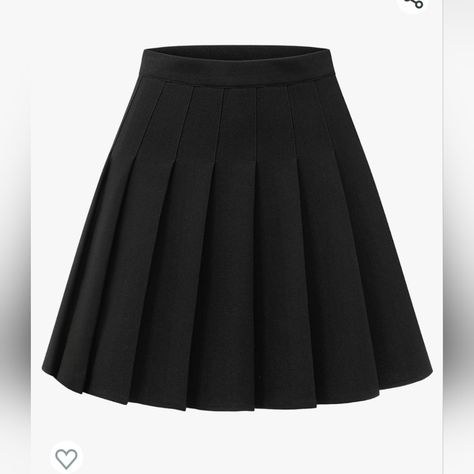 My Daughter Bought Herself A Skirt On Amazon And Forgot To Change The Size From Xl To Xs. Not My Style. It Has Not Been Worn Or Washed. Amazon Skirts, Brown Pleated Skirt, Short Black Skirt, Black Skirts, School Skirt, Pleated Skirt Short, Ghost Costume, Flared Mini Skirt, High Waisted Pleated Skirt