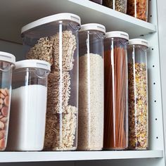 Desain Pantry, Ikea 365, Kitchen Organization Pantry, Kitchen Jars, Diy Kitchen Cabinets, Food Jar, Pantry Design, Pantry Storage, Pantry Organization