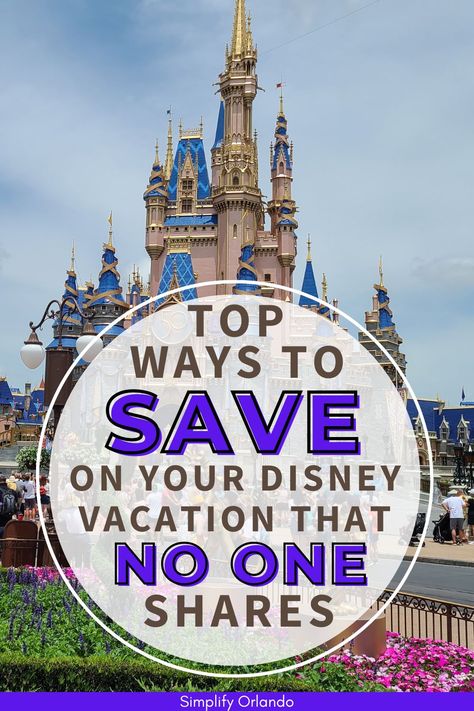 cheapest way to do Disney World Ways To Save At Disney World, Save For Disney In 6 Months, Disney Need To Know Tips, Budget Disney World Vacation, Disney Trip Budget, Cheap Disney World Vacation, Disney World Budget Planner, Disney Money Saving Tips, Disney Budget Tips