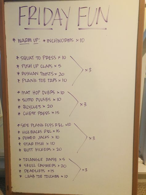 Workout Whiteboard Ideas, Home Gym Whiteboard, Whiteboard Workout, Hotel Workout, Cardio Challenge, Amrap Workout, Wod Workout, Dumbell Workout, Full Body Workout Routine