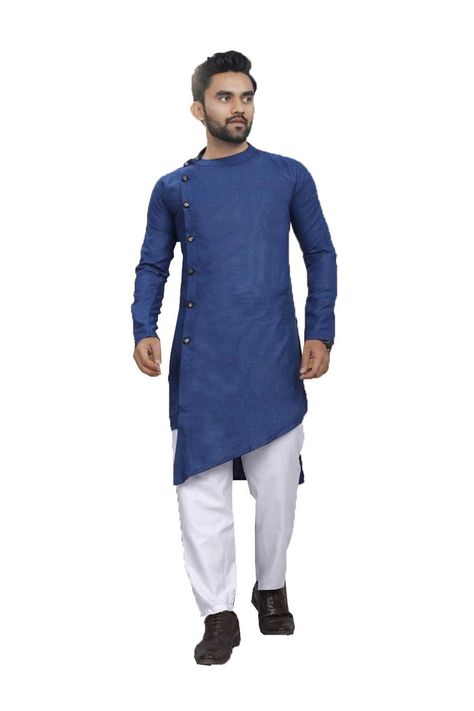 Indian Traditional Angrakha Style Bandhgala kurta pajama for Men Boys by smartfashions on Etsy Jabba Kurta For Men, Kurta Pajama For Men, Pajama For Men, Kurta For Men, Angrakha Style, Boys Kurta, Designer Suits For Men, Kurta Pajama, Ethnic Outfits