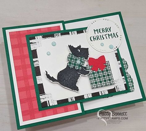 Cottage Suite, Bendi Cards, Christmas Scottie, Patty Bennett, Card Making Ideas, Scottie Dogs, Stampin Up Project, Stampin Up Christmas Cards, Stampin Up Catalog