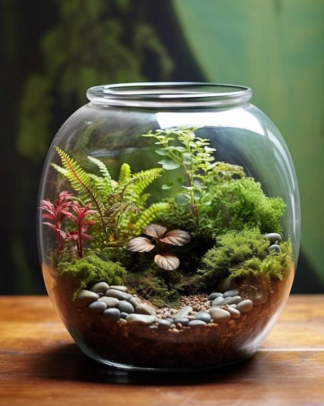 50 DIY Terrarium Ideas That Will Blow You Away – Planted Shack Miniature Garden Ideas, Diy Terrarium Ideas, Succulent Plants Indoor, Best Terrarium Plants, Closed Terrarium Plants, Plants Terrarium, Succulent Planting, Terrarium Succulent, Unique Terrarium