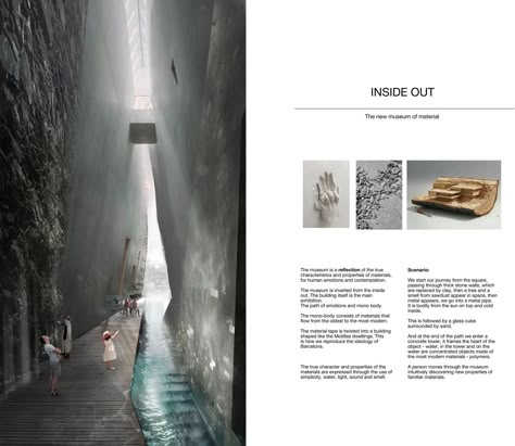 The InsideOut Material Museum | Concept Art Project Museum Project Architecture, Museum Concept Art, Museum Concept, Museum Of Emotions, Water Museum, Models Architecture, Elegant Fashion Outfits, Concept Models Architecture, Ski Cabin