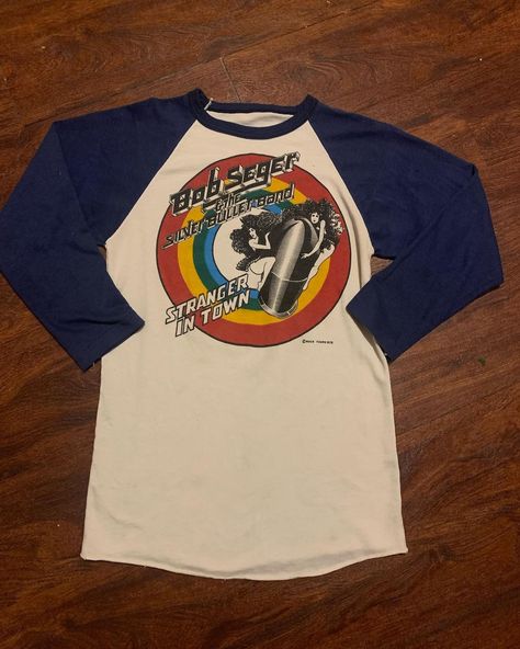 Emily on Instagram: “70’s Bob available” Bob Segar Tshirts, 70s Tshirt, 70s Shirts, Concert Tees, Long Sleeve Tshirt Men, Long Sleeve Shirts, Concert, Mens Tshirts, Mens Tops