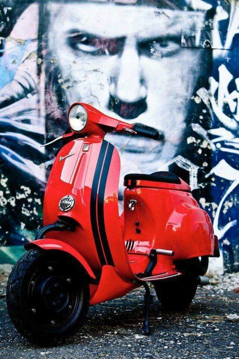 🐲 Vespa Motor Scooters, Vespa Smallframe, Red Vespa, Custom Vespa, Vespa Ape, Vespa S, Italian Scooter, Classic Vespa, Vespa Piaggio