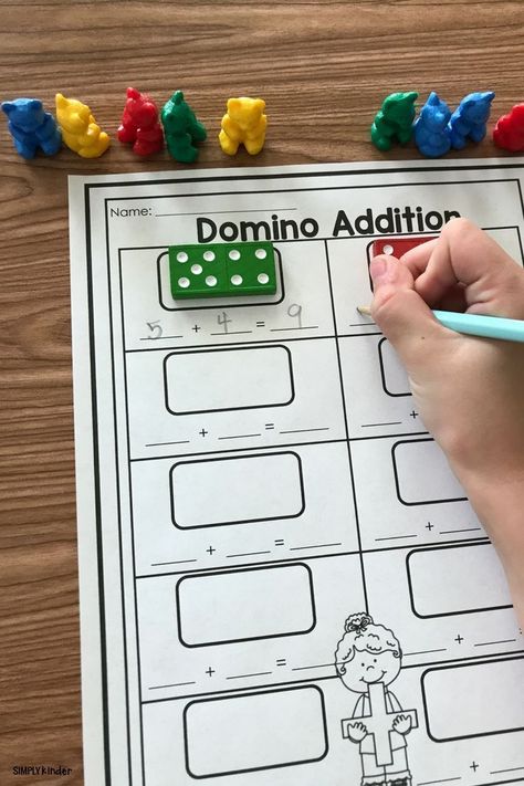 Domino Addition Free Printable Addition  Subtraction for Kids | Addition  Subtraction Activities | Addition  Subtraction Printouts | Learning to Add| Learning to Subtract | Beginner Math | Printable | Worksheets | Games #addition #subtractions #math #kidsactivities Preschool Math Addition, Introducing Addition First Grade, Domino Games For 1st Grade, Adding With Dominoes, Ks1 Activities Free Printable, 1st Grade Math Stations Free, Year 2 Addition, Addition Year 1, Addition To 10 Games