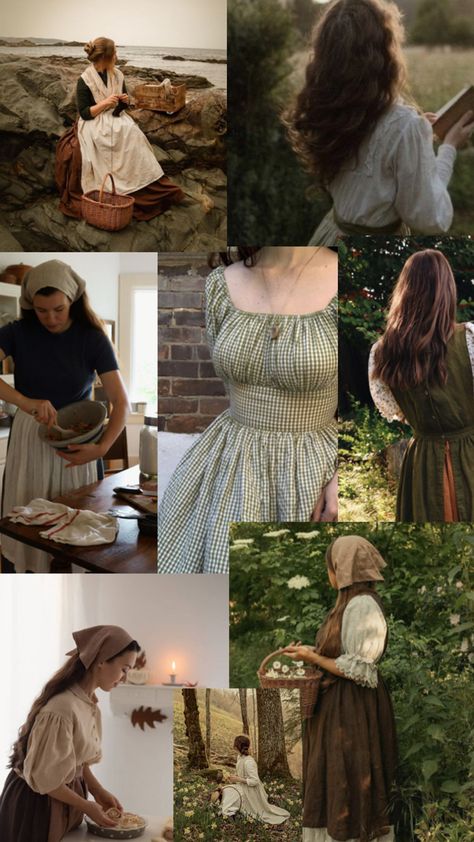 Homestead Aesthetic, European Village, Medieval Aesthetic, Vintage Lifestyle, Quirky Fashion, Vintage Inspired Outfits, Farm Girl, Outfits Women, Aesthetic Outfits