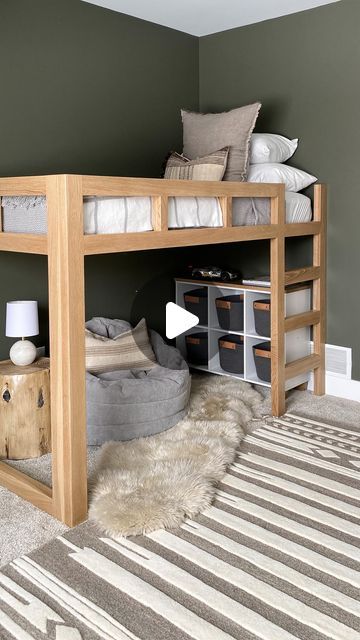 Diy Toddler Loft Bed, Boys Room Loft Bed, Bed Over Stair Box Room, Loft Bed For Boys Room, Boys Loft Bed, Diy Loft Bed For Kids, Loft Bed Diy, Diy Bunk Beds Plans, Todler Room