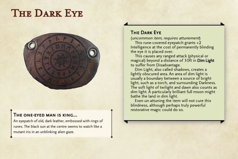 Dnd Eyepatch, Armor Dnd, Dnd Jewelry, Homebrew Items, Dnd Magic, Dnd Items, Fantasy World Map, Dnd Races, D D Items