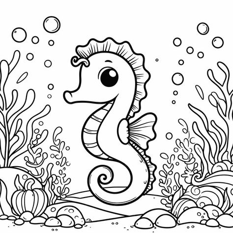 A cartoon drawing of a seahorse with the words quot sea quot and seaweed | Premium AI-generated vector Creatures Drawing, Seahorse Drawing, Sea Creatures Drawing, Creature Drawings, Free Business Card Mockup, Boy Quilts, Cartoon Drawing, Business Card Maker, Poster Invitation