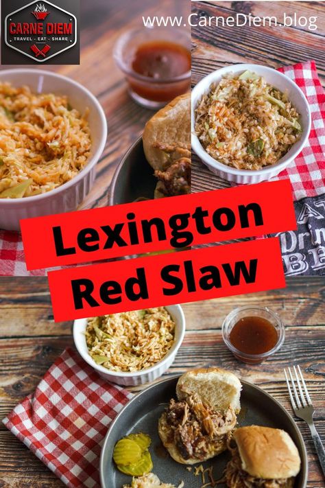 Red Bbq Slaw Recipe, Carolina Red Slaw Recipe, Red Slaw Carolina, Carolina Coleslaw, Red Slaw, Bbq Slaw, Red Slaw Recipe, Barbecue Slaw Recipe, Bbq Slaw Recipe