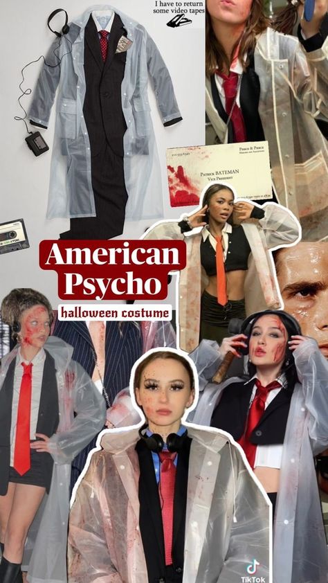 Not Basic Halloween Costumes, Halloween Costumes Cool, Emo Halloween Costumes, Halloween Costumes Solo, Patrick Bateman Costume, Solo Halloween Costumes, Basic Halloween Costumes, Horror Halloween Costumes, Movie Halloween Costumes