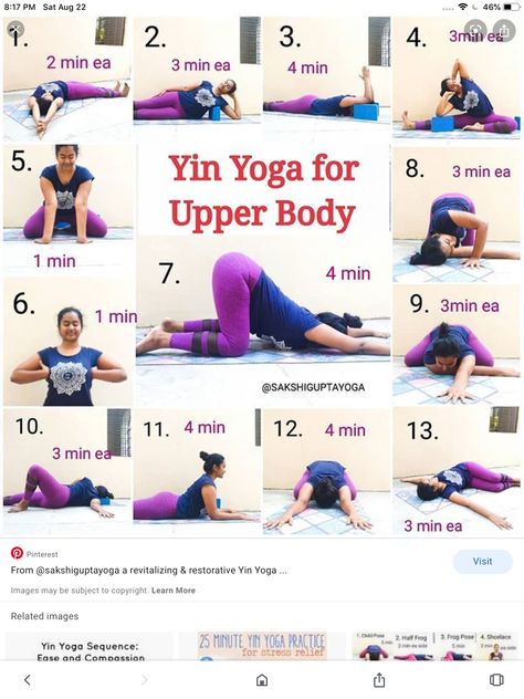 Supine Twist, Yin Sequence, Restorative Yin Yoga, Upper Body Workouts, Yin Yoga Sequence, Yin Yoga Poses, Yoga Ashtanga, Yoga Nature, Puppy Pose