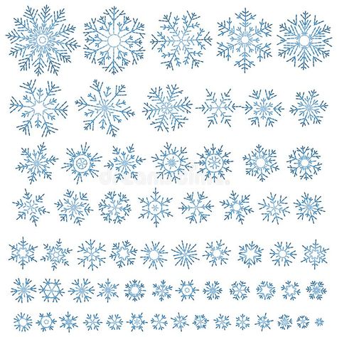 Snowflakes Set. Cross Stitch. Scheme Of Knitting And Embroidery Stock Vector - Illustration of flower, pattern: 134289207 Snowflakes Embroidery Pattern, Snowflake Cross Stitch Pattern, Embroidery Illustration, Beaded Ornaments Diy, Snowflake Cross Stitch, Snowflakes Drawing, Handmade Felt Ornament, Snowflake Embroidery, Embroidery Lessons