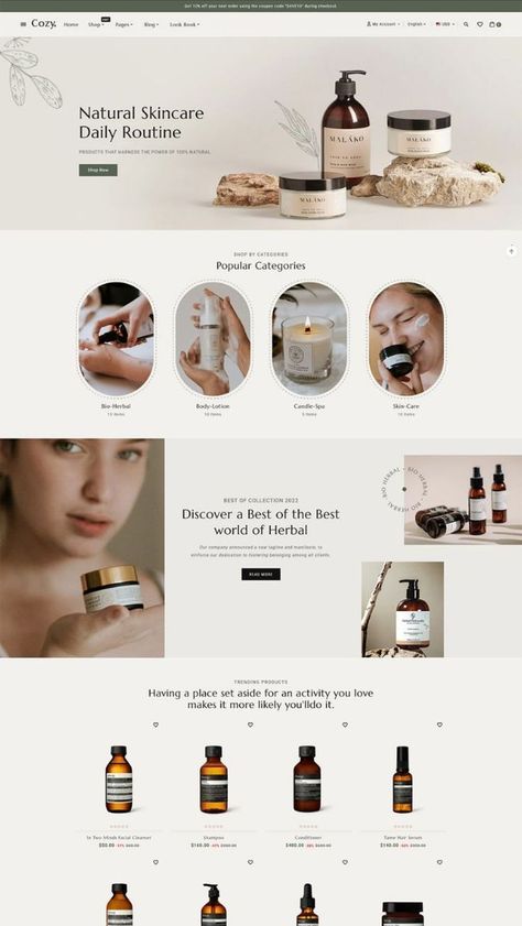 Create a stylish, professional website for your fashion business #fashion #website . #Skincare_Website #Webpage_Design_Layout #Furniture_Aesthetic #Layout_House Skincare Websites, Skincare Website, Beauty Branding Design, Website Branding Design, Webpage Design Layout, Banner Store, Fashion Website Design, Skincare Inspiration, Shopify Website Design