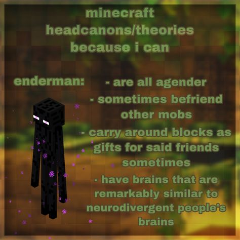 i love enderman way too much Minecraft Headcanons, How To Speak Enderman, Endermen Language, Enderman Language Numbers, Ender Man, Enderman Pfp, Enderman Language, Enderman Aesthetic, Enderman Fanart