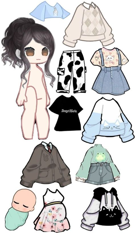 Paper Doll Printable Templates, Chibi Body, Doll Drawing, Paper Dolls Clothing, Cute Easy Doodles, Paper Dolls Diy, Paper Doll Dress, Cute Sketches, Paper Doll Template