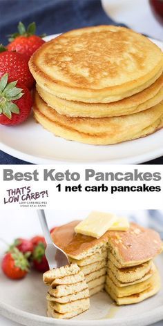 Pancakes Low Carb, Recipes Pancakes, Best Keto Pancakes, Morning Pancakes, Keto Breakfasts, Desayuno Keto, Low Carb Pancakes, Keto Breads, Keto Pancakes