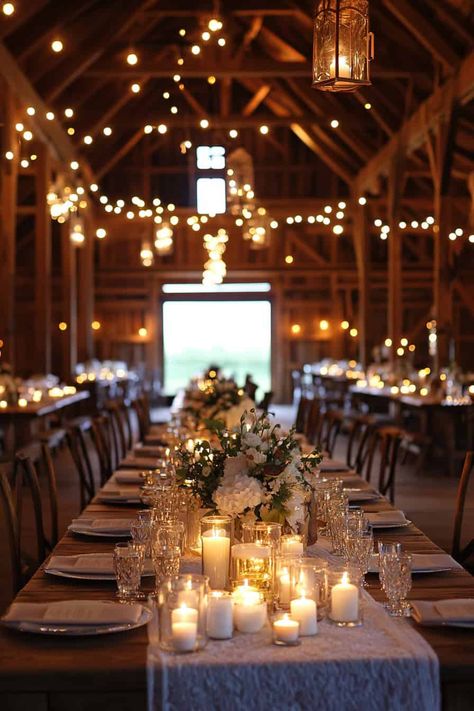 Pretty Wedding Venues Outside, Bohemian Whimsical Wedding, Rustic Romantic Wedding Theme, Outside Fall Wedding Reception, Country Wedding Set Up, 1800s Themed Wedding, Must Have At Wedding, Barn House Wedding Ideas, Timeless Country Wedding