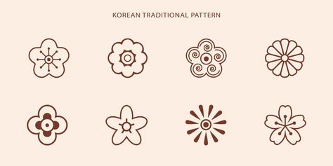 Korean Logo, Korean Pattern, Korean Tattoos, Vector Art Design, Korean Design, Style Korea, Line Pattern, Traditional Korean, Korean Traditional