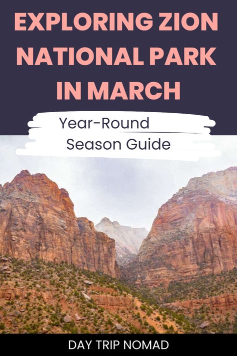 Discover the best time to visit Zion National Park and immerse yourself in its beauty year-round. Whether you prefer the vibrant colors of spring, adventurous hikes in summer, breathtaking foliage in fall, or peaceful snowy landscapes in winter, Zion offers something special every season. Plan your trip for a memorable experience: Spring (March to May) is perfect for wildflowers and mild temperatures. Summer (June to August) provides longer days for exploring. Fall (September to November) showca Utah Vacation, Southwest Usa, Zion Canyon, Utah Travel, One Day Trip, Utah National Parks, Road Trip Planning, Scenic Drive, Zion National Park