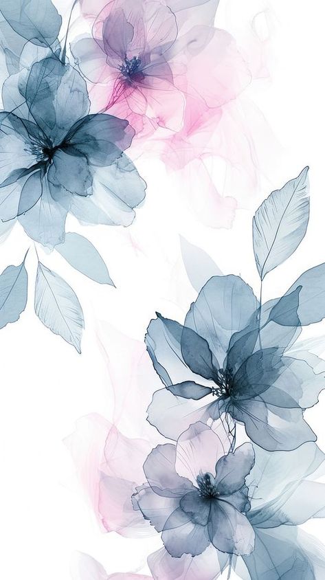 Tropical flowers backgrounds pattern petal. | premium image by rawpixel.com Watercolor Flowers Pattern Backgrounds, Flower Wallpaper Design, Floral Background Wallpapers, Transparent Wallpaper, Leaves Wallpaper Iphone, Marble Effect Wallpaper, Floral Design Pattern, Flower Transparent, Watercolor Flowers Pattern