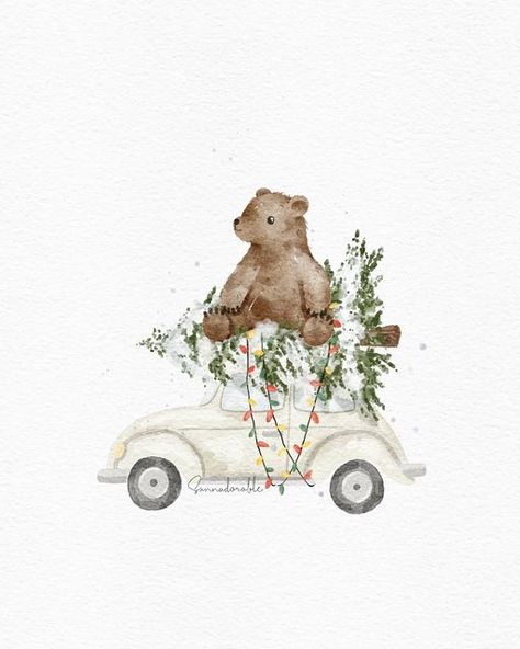 Navidad Christmas, The Wallpaper, Christmas Mood, The Bear, The Christmas, Right Now, Illustrator, Illustrations, Christmas