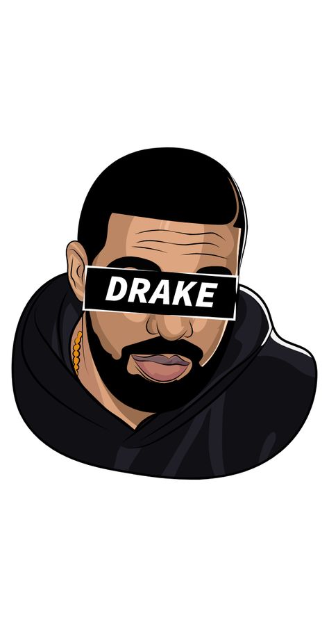 Who hasn't heard Drake's songs? The multi-Grammy-award-winning rapper Drake came to prominence in the teen soap Degrassi: The Next Generation in the role of Jimmy Brooks. After leaving the show he... Drake Cartoon, Drake Illustration, Drake Painting, Jimmy Brooks, Eminem My Name Is, Drake Drawing, My Name Is Sticker, Drake Art, Tupac Wallpaper