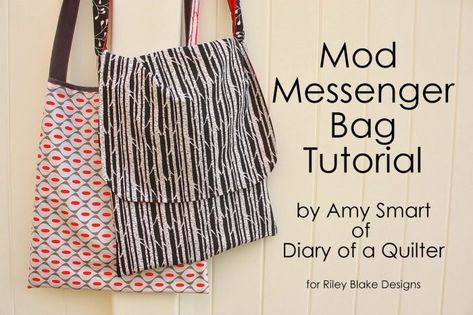 More than 50 Fun & Easy Beginner Sewing Projects | Polka Dot Chair Messenger Bag Pattern, Beginner Sewing Projects, Fabric Basket Tutorial, Beginner Sewing, Beginner Sewing Projects Easy, Bag Tutorial, Leftover Fabric, Bag Patterns To Sew, Bags Tutorial