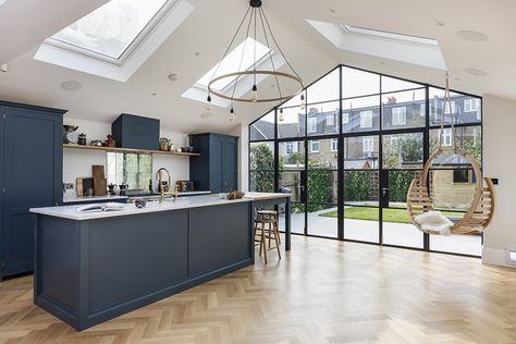 There are several design ideas that one can implement When it comes to rear extensions on houses. Have a read to find more. Twickenham House, Gray Countertops, Bungalow Extensions, Kitchen Diner Extension, Victorian Terraced House, House Extension Plans, Open Plan Kitchen Dining Living, Open Plan Kitchen Diner, Brown Floor