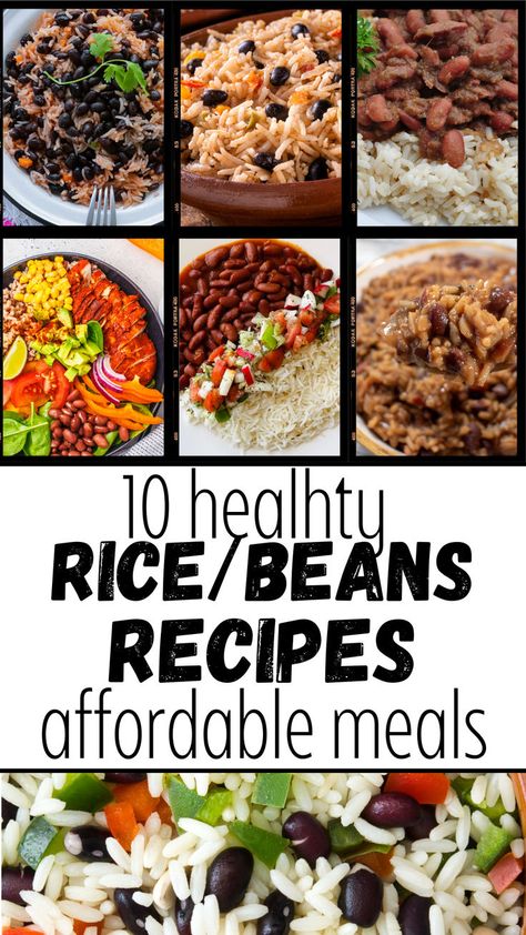 Dinner Ideas, Dinner Recipes, Easy Dinner Recipes, Healthy Dinner Recipes, Breakfast Ideas, Healthy Recipes, Lunch Ideas, Food Recipes, Healthy Lunch Ideas, Beans and Rice Recipes, Rice and Beans, Red Beans and Rice, Black Beans and Rice, Beans, Refried Beans, Beans, Baked Beans Recipe, Black Beans, Charro Beans, Pinto Beans Bean Meal Prep Ideas, Dinner With Beans Healthy, Simple Beans Recipe, Healthy Dinner Recipes With Beans, Quick Rice And Beans, Healthy Bean And Rice Recipes, Bean Meal Recipes, Veggie Red Beans And Rice Recipe, Brown Rice And Beans Recipe Healthy