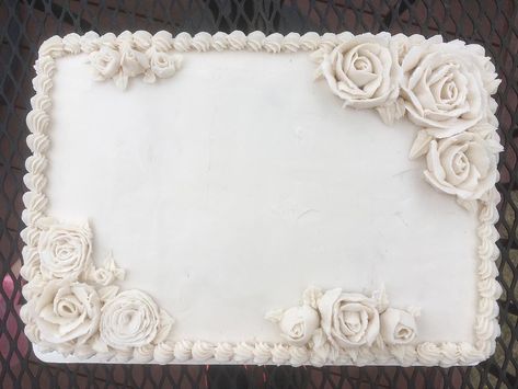 Bridal Sheet Cake, White Sheet Cake Decoration, Classy Sheet Cake, White Wedding Sheet Cake, Wedding Sheet Cakes With Flowers, Simple Wedding Sheet Cake, Engagement Party Sheet Cake, 70th Anniversary Cake, Wedding Sheet Cake Ideas Simple