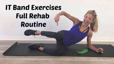 It Band Workout, T Band Stretches, It Band Strengthening Exercises, Itbs Stretches Knee Pain, Itb Syndrome Exercises, I T Band Stretches, Itb Band Syndrome Exercise, Itb Exercises, Itband Syndrome