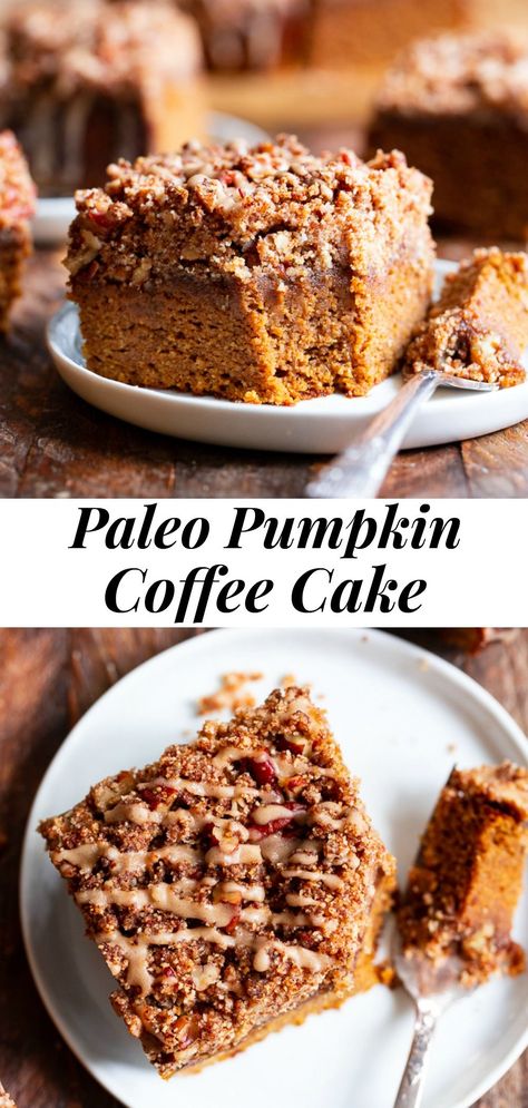 Best Pumpkin Coffee Cake, Moist Pumpkin Cake, Paleo Pumpkin Bread, Maple Icing, Paleo Running Momma, Pumpkin Coffee Cake, Pumpkin Streusel, Paleo Cake, Thanksgiving Breakfast