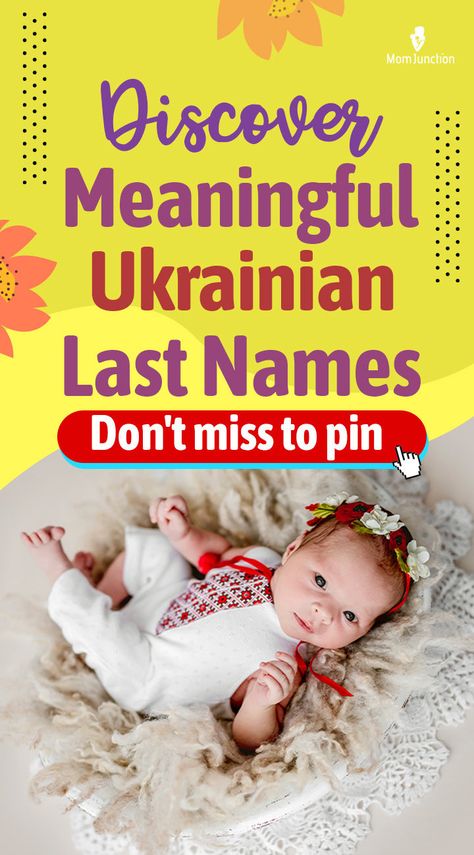 Decode ukrainian last names! Meanings behind -enko, -vich & more! Ukrainian Names, Pretty Names, Mom Junction, Unique Baby Names, Last Names, Cool Names, Baby Names, Meant To Be, History