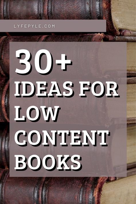 Are you just starting out with Amazon KDP? Looking for more low content book ideas? Click here for our list of over 30 types of low content books that you can start creating today. #KDP #amazonKDP #SelfPublishing #LowContentBooks Low Content Books, Kdp Low Content, Low Content Book Ideas, Amazon Book Publishing, Amazon Publishing, Kindle Publishing, Kindle Direct Publishing, Ebook Writing, Puzzle Books