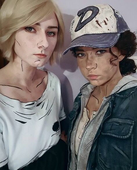 Holy frick this is accurate Clementine Twd Cosplay, Clementine Cosplay, Clem X Violet, Clementine X Violet, Clementine And Violet, Twdg Fanart, Clementine Twd, Where Did You Sleep Last Night, Twd Telltale