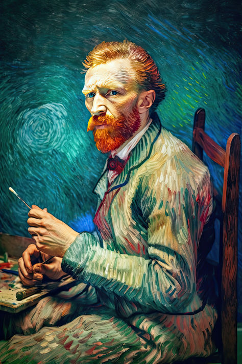 Introducing our exclusive portrait capturing the spirit of the ginger genius himself, Vincent Van Gogh! Immerse yourself in the mesmerizing swirls of color that defined his masterpieces, now brought to life on a variety of merchandise. This unique portrait not only pays homage to one of history's most influential artists but also serves as a daily reminder of the transformative power of creativity. Vincent Van Gogh Art, Arte Van Gogh, Art Van, Van Gogh Paintings, Van Gogh Art, The Genius, Vincent Van, Art Lovers, Vincent Van Gogh