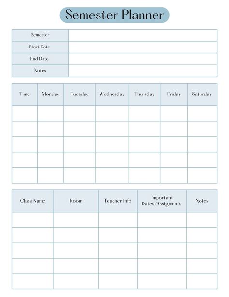 Semester Planner for Students, College, Highschool, Organization List Class Schedule Assignments Information plannerdecorating #2024printableplannerstudentlife Student Weekly Planner Goodnotes, College Student Templates, Cool Notebooks For School, Student Planner Printable Aesthetic, College Notes Template, Goodnotes College Planner, Semester Planner Template, Assignment To Do List, School Notebook Organization