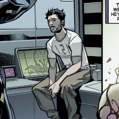 Tony Stark Comic Art, Iron Man Comic Panel, Comic Tony Stark, Marvel Comic Pfp, Tony Iron Man, Tony Stark Fanart, Tony Stark Comic, Tony Stank, Comic Marvel