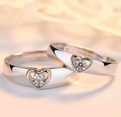 Promise Jewelry, Engagement Rings Couple, Open Rings, Bangles Design, Couple Ring, Wedding Accessories Jewelry, Matching Couple, Anniversary Jewelry, Romantic Flowers