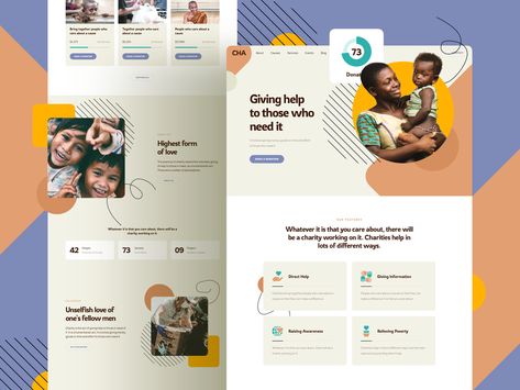 Charity Website by Laaqiq on Dribbble Charity Website Design, Nonprofit Website Design, Charity Websites, Nonprofit Website, Family Website, Ui Design Website, Web Ui Design, Website Maintenance, Charity Work